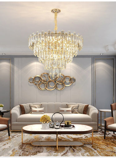 small crystal pendant light